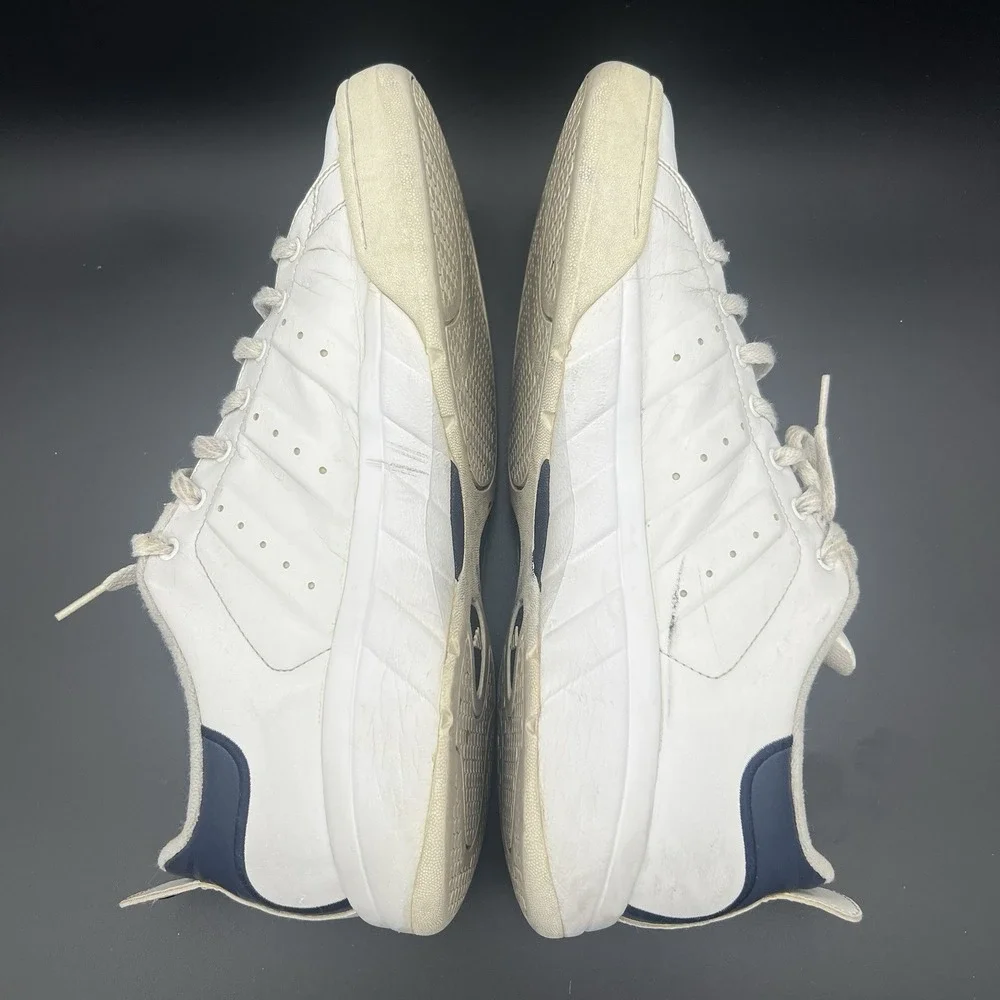 Adidas Barricade Team 2 White Navy Men's 13‎ Tennis Shoes 659910